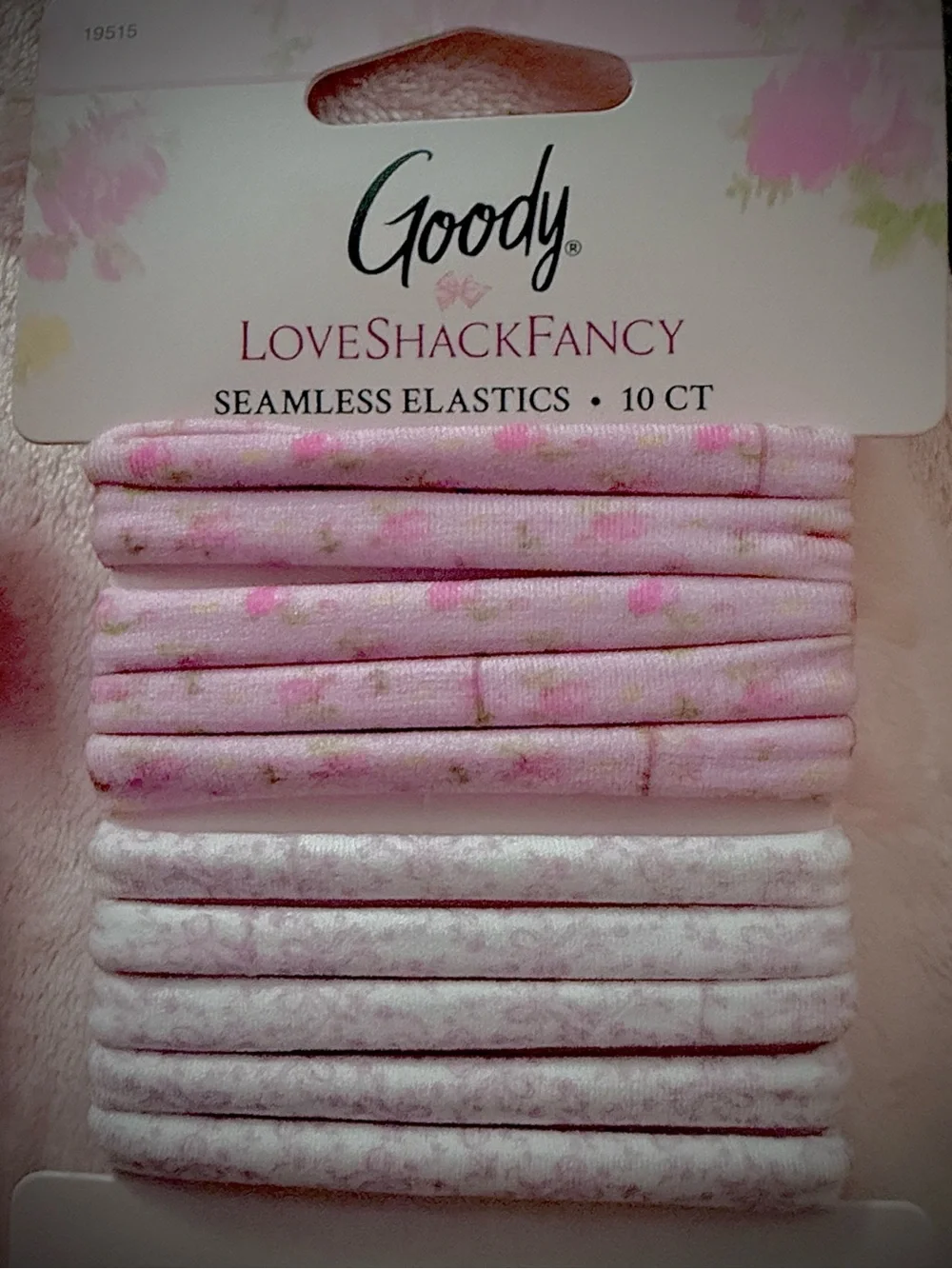 LoveShackFancy Pink Seamless Elastics & Wet Brush Detangler Keychain Set🌸🎀